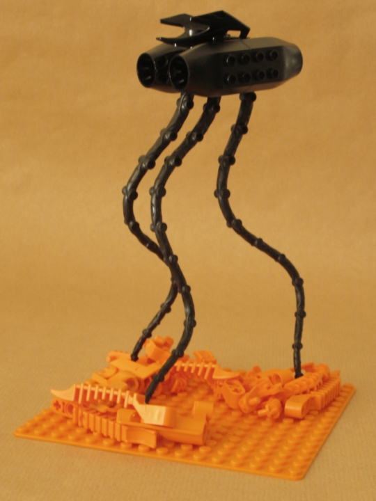 LEGO MOC - 16x16: Mech - Марсианский Треножник: Мех максимально аморфен!