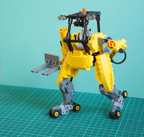 LEGO MOC - 16x16: Mech - Кладовщик: Коньковый ход.