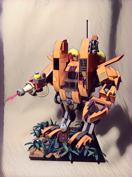 LEGO MOC - 16x16: Mech - SCV StartCraft