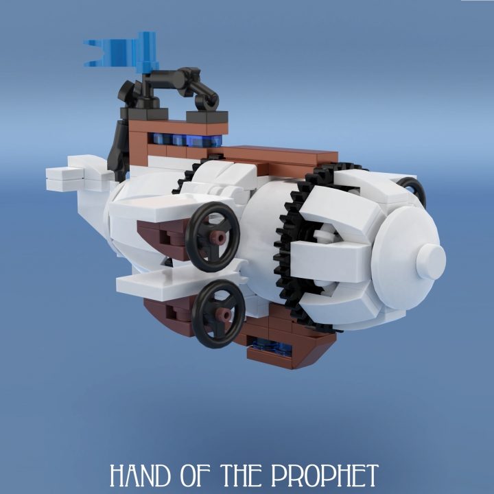 LEGO MOC - 16x16: Chibi - (Chi)Bioshock Infinite : <br></i></center><a href=https://vignette.wikia.nocookie.net/bioshock/images/1/16/BI_HandoftheProphet_First.png/revision/latest?cb=20151229104826>'Длань Пророка'</a> - гигантский дирижабль, флагман отца Комстока, на котором тот путешествует по небесным просторам - правда, в игре это выглядит совершенно иначе, чем в работе:) <br> И да, техника тоже бывает в формате 'чиби' - схожий стиль за рубежом называется tweepunk.<br />
<center><i>