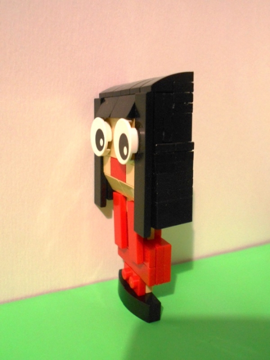 LEGO MOC - 16x16: Chibi - В ужасе: Аж глаза на лоб вылезли!