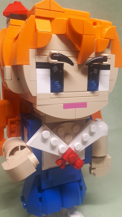 LEGO MOC - 16x16: Chibi - Soryu Asuka Langley: И на последок любимое всеми: 'ANTA BAKA, SHINJI?!'