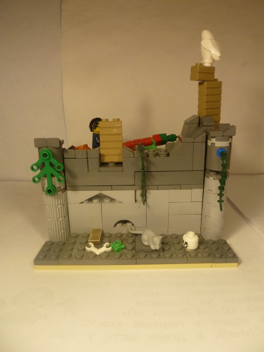 LEGO MOC - 16x16: Duel - Поединок Гарри Поттера и Волан-де-морта.: Вид сзади.