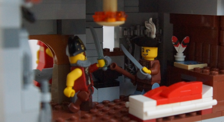 LEGO MOC - Младшая лига. Конкурс 'Средневековье'. - Городские куранты: этажом ниже...