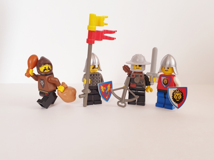 LEGO MOC - Младшая лига. Конкурс 'Средневековье'. - Неожиданное нападение Мадам Матильды: Ну и конечно доблестные рыцари Короля и Волк. 