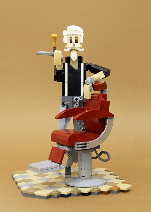 LEGO MOC - LEGO-конкурс 16x16: 'Все работы хороши' - Барбер: -Усаживайтесь, пожалуйста!