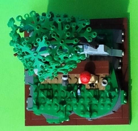 LEGO MOC - LEGO-конкурс 16x16: 'Все работы хороши' - Реставратор: Вид сверху. 