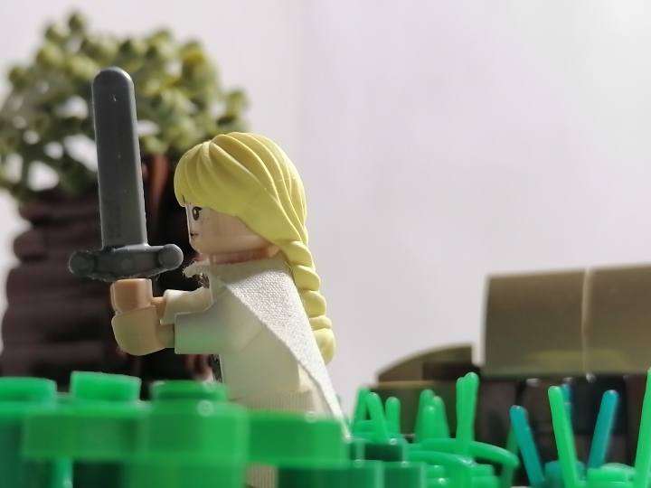 LEGO MOC - LEGO-конкурс 16x16: 'Иллюстрация' - 'Ты – нечто большее, Цири. Нечто большее.': Главное - фотографировать с правильных ракурсов 