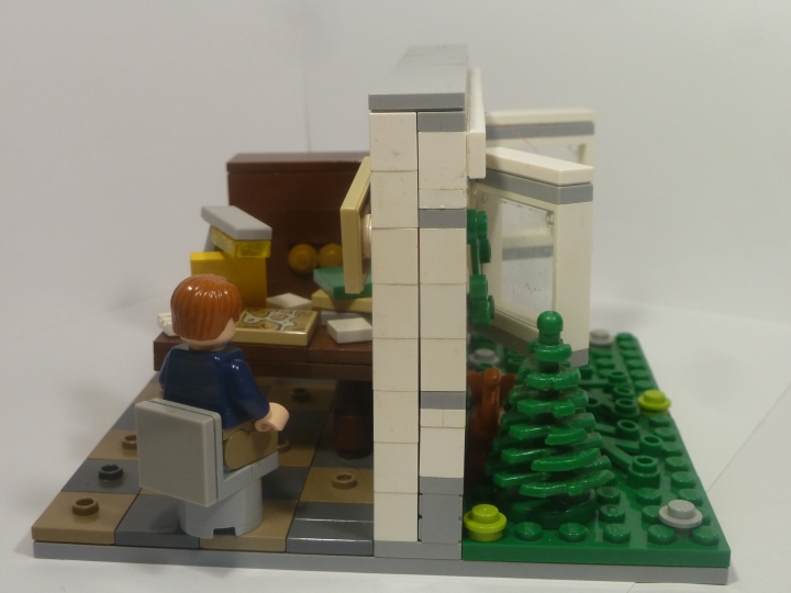 LEGO MOC - LEGO-конкурс 16x16: 'Иллюстрация' - 'Страна невыученных уроков': Постройка выполнена в необычном стиле