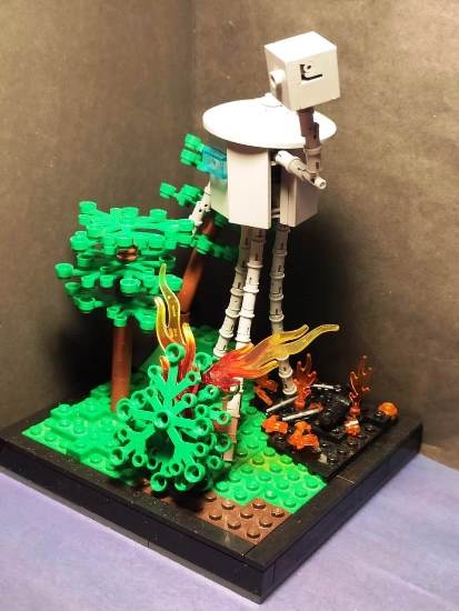 LEGO MOC - LEGO-конкурс 16x16: 'Иллюстрация' - Гроза: Ещё один ракурс