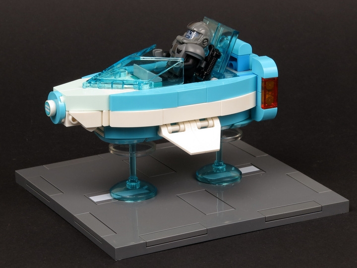 LEGO MOC - LEGO-contest 16x16: 'Cyberpunk' - ГруБыКиРя: Аккуратная семечкообразная форма корпуса.