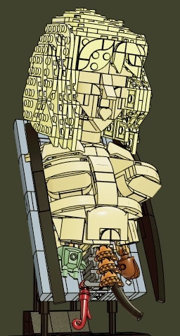 LEGO MOC - LEGO-contest 16x16: 'Cyberpunk' - «— Я — живое мыслящее существо, рождённое в океане информации»