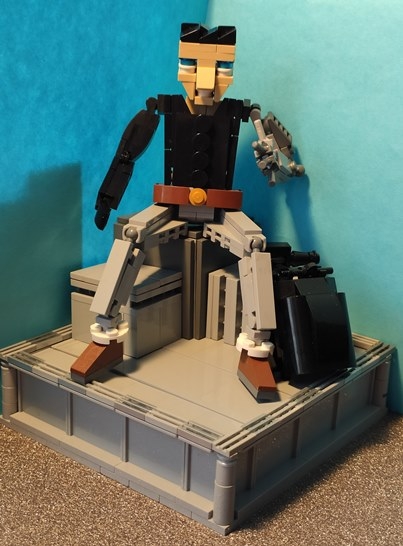 LEGO MOC - LEGO-contest 16x16: 'Cyberpunk' - Киборг-снайпер: Отдых нужен всем.