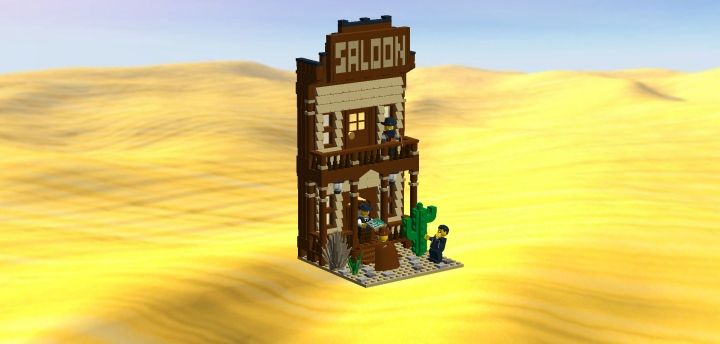LEGO MOC - LEGO-contest 16x16: 'Western' - Внезапная встреча