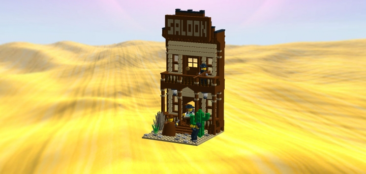 LEGO MOC - LEGO-contest 16x16: 'Western' - Внезапная встреча