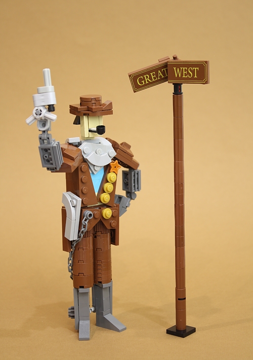 LEGO MOC - LEGO-contest 16x16: 'Western' - Блюститель порядка.: Только шериф будет стрелять в этом городе!