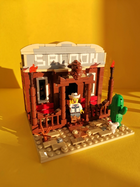 LEGO MOC - LEGO-contest 16x16: 'Western' - SALOON: В лучах заходящего солнца☀️<br />
<br />
Спасибо за внимание! 