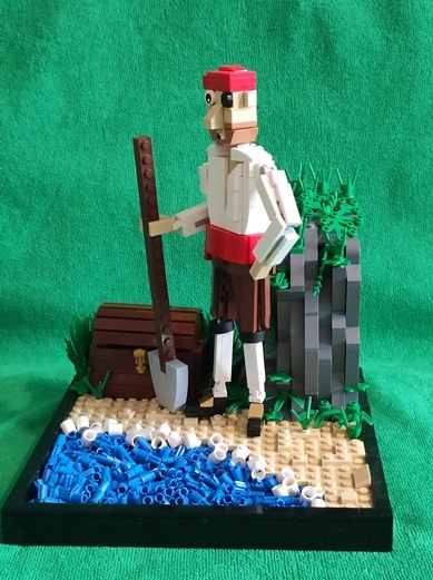 LEGO MOC - LEGO-contest 24x24: 'Pirates' - Пиратские сокровища: Вид с другого ракурса.