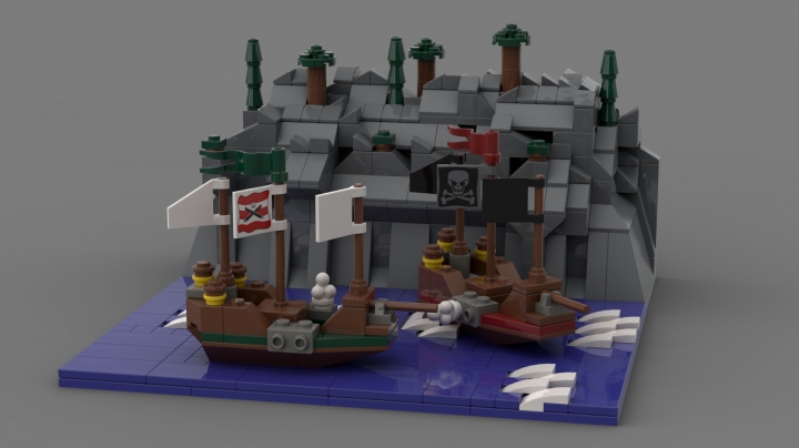 LEGO MOC - LEGO-contest 24x24: 'Pirates' - Морское сражение