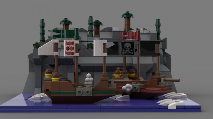 LEGO MOC - LEGO-contest 24x24: 'Pirates' - Морское сражение