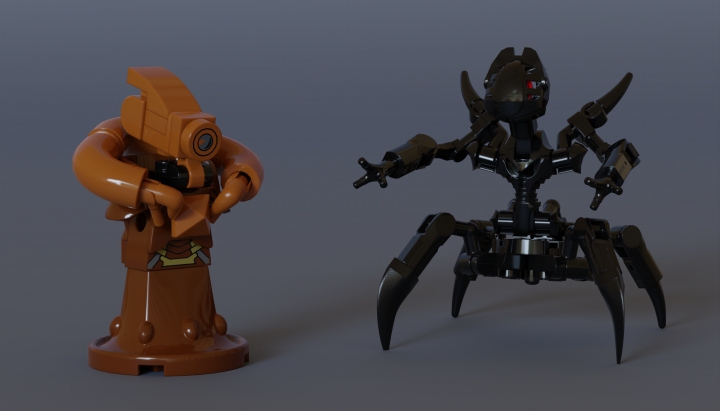 LEGO MOC - LEGO-конкурс 'Путь к звездам' - 'Вавилон-5': Ворлоны против Теней : Многовековое противостояние двух рас, однако, окончилось ничем: в своем могуществе они были равны друг другу...