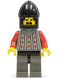LEGO cas027 Fright Knights - Knight 2, Black Chin-Guard