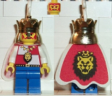 LEGO cas060 Royal Knights - King, with cape and blue legs