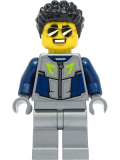 LEGO cty1329 Duke DeTain - Stuntz Driver, Flat Silver Race Suit