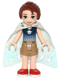 LEGO elf023 Emily Jones, Dark Tan Shorts, Long Cape (41179)