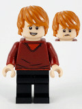 LEGO hp214 Ron Weasley, Dark Red Sweater, Black Legs