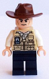 LEGO jw009 Vet - Hat Fedora, Scowling