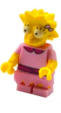 LEGO sim030 Lisa Simpson with Bright Pink Dress - Minifig only Entry