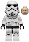 LEGO sw1168 Stormtrooper - Female (Dual Molded Helmet, Gray Squares on Back, Grimacing)