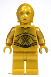 LEGO sw161a C-3PO - Pearl Gold with Pearl Gold Hands