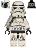 LEGO sw383 Stormtrooper (Tatooine) with White Pauldron, Re-Breather on Back, Dirt Stains , Patterned Head (Sandtrooper Sergeant) (9490)