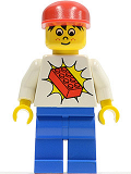 LEGO trn067 Railway Brickster with Big Red Brick on Chest