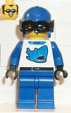 LEGO twn002 Race - Blue with Blue Helmet