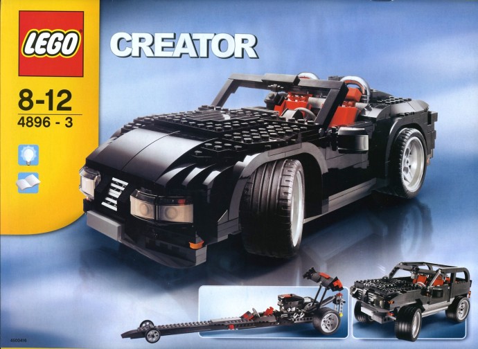 Bricker - 組裝玩具，來自LEGO 4896 Roaring Roadsters