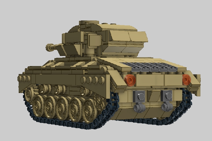 LEGO MOC - LDD-contest '20th-century military equipment‎' - Light Tank M24 'Chaffee'