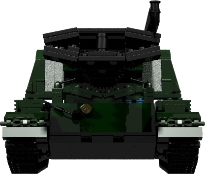 LEGO MOC - LDD-contest '20th-century military equipment‎' - Gas-Dynamic Minesweeper 'Warm-T': 'На вопрос: куда же подевался 'монстр', только предположения: в горах затерялся, а, может, на свалке экспериментального завода.'<br />
