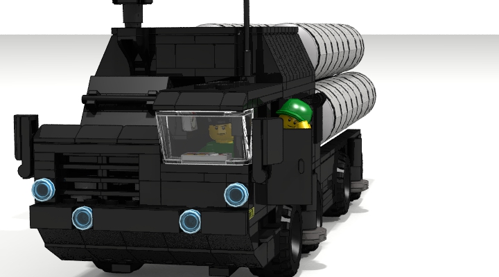 LEGO MOC - LDD-contest '20th-century military equipment‎' - Air Defense Missile Systems S-300PS: Новая ЗРС в течение не более 5 минут приводилась в походное положение или развертывалась на новой позиции с марша.