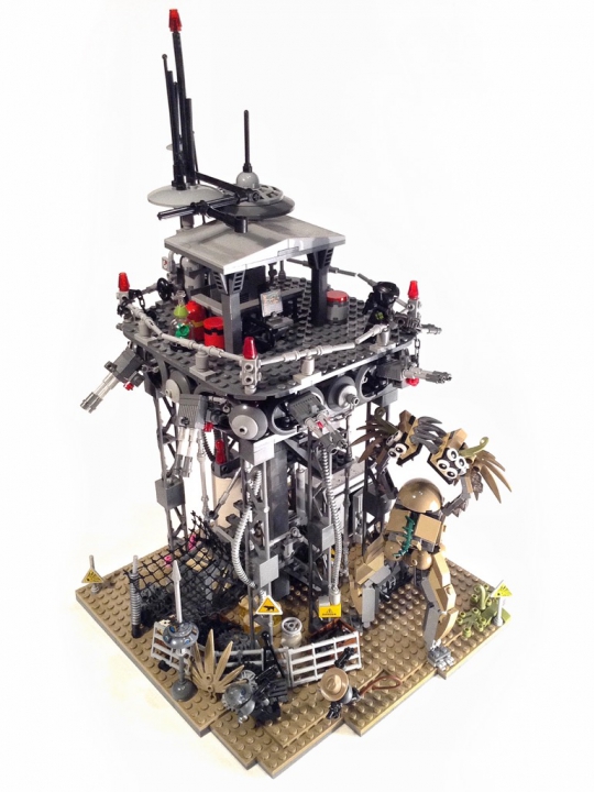 LEGO MOC - Инопланетная жизнь - Триффид: 2492г. <br />
Планета Триффидов богата редкими элементами, которые необходимы для строительства звездолетов.  Цена редких элементов покрывает стоимость расходов по безопасности.<br />
<br />
Для защиты рудников от атак Триффидов возведены сотни лазерных башен образующих неприступный периметр. 