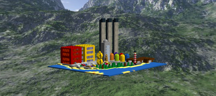 LEGO MOC - LEGO-конкурс 'Светлое будущее' - Город у моря