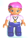 LEGO 47394pb163 Duplo Figure Lego Ville, Never Land Pirates, Izzy