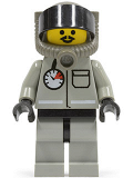 LEGO airdg001 Fire - Air Gauge and Pocket, Light Gray Legs and Black Hips, Underwater Helmet with Hose, White Airtanks