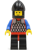 LEGO cas147 Scale Mail - Red with Blue Arms, Black Legs with Red Hips, Black Chin-Guard