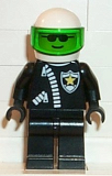 LEGO cop018 Police - Zipper with Sheriff Star, White Helmet, Trans-Green Visor