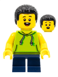LEGO cty1323 Boy, Lime Hoodie and Dark Blue Legs