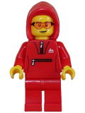 LEGO cty1627 Mountain Bike Cyclist - Male, Red Tracksuit (Hoodie)