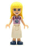 LEGO frnd432 Friends Stephanie, White Long Skirt, Magenta Top with Apron